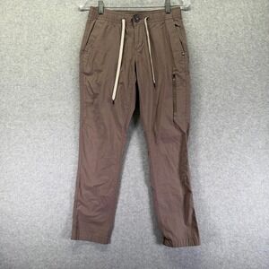 Vuori Pants Womens Small Brown Ripstop Joggers Zip Pocket Athletic Hiking Travel